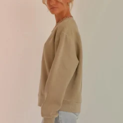 Nude Classics Slogan Sweat - Washed Sage -Stylo Craze Sales Store 0087b7e578ba4f5f9206341b308f2495