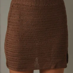 Summer Style Crochet Skirt - Choc Brown -Stylo Craze Sales Store 03761ef7e4644384994c5469c855f71f scaled