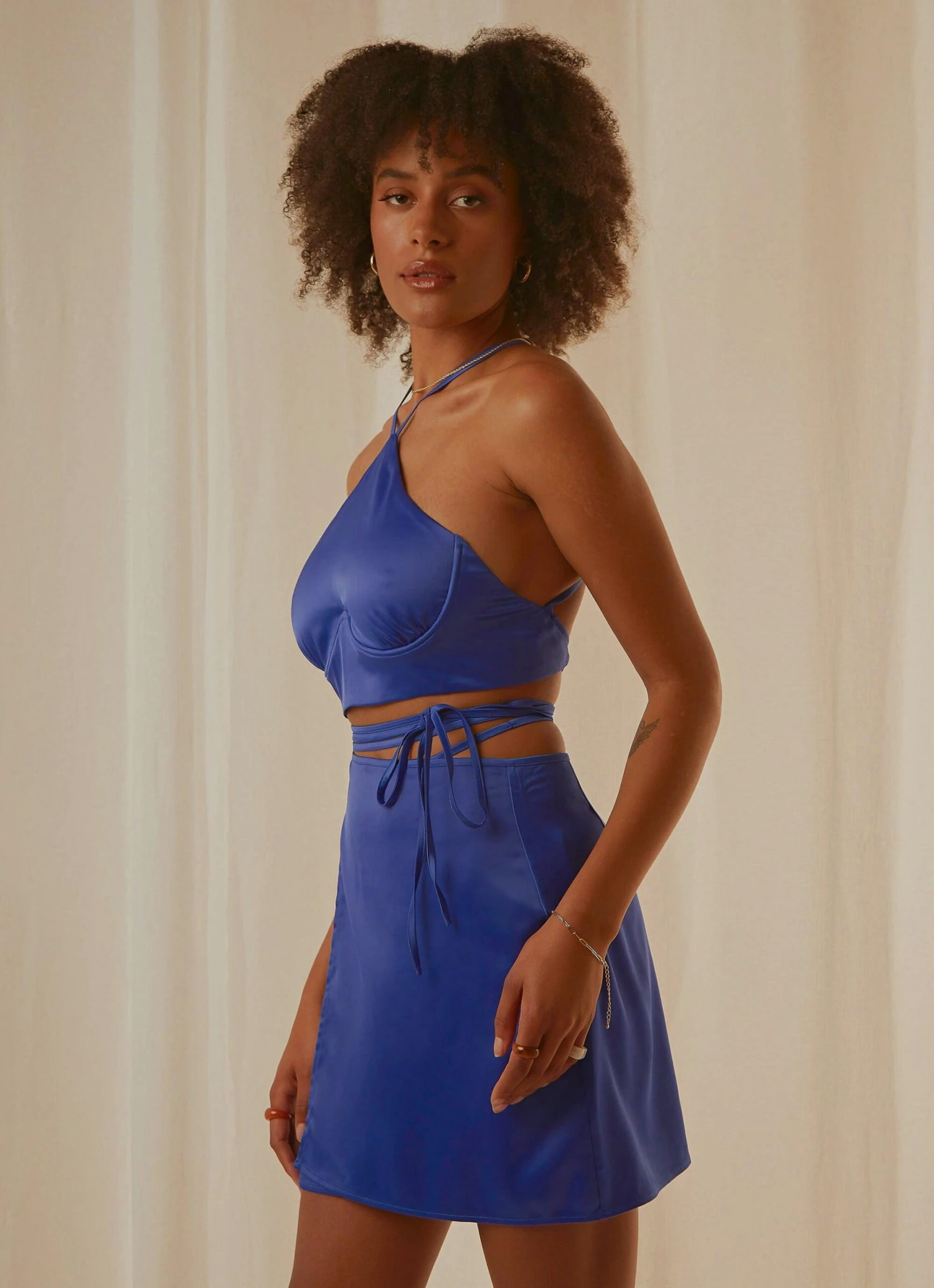 Driving Force Crop Top - Cobalt 4 Driving Force Crop Top - Cobalt - Image 4