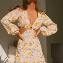 Bellissimo Linen Mini Dress - Oceanus