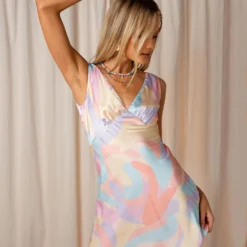 Audrey Vintage Slip Dress - Pastel Wave -Stylo Craze Sales Store 09a1344710b148eaa91262924a205c5f scaled