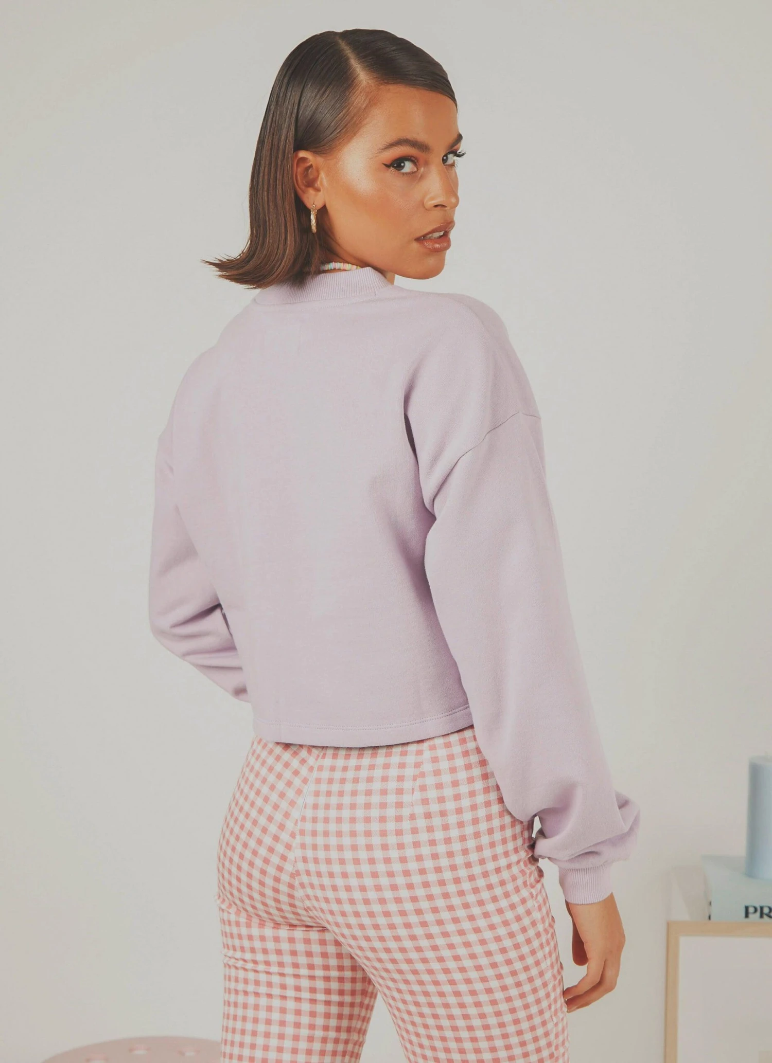 Wrangler Darling Crop Sweat - Misty Lilac 5 Wrangler Darling Crop Sweat - Misty Lilac - Image 5