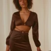 Musier Crop Top - Chocolate