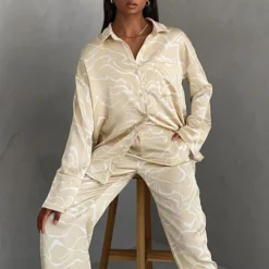 4TH & RECKLESS Norma Shirt - Abstract Line