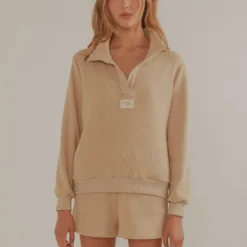 Drift Collared Waffle Jumper - Beige -Stylo Craze Sales Store 102ebebd96b64144a905ac94d537b4e1 scaled