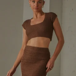 Summer Style Crochet Skirt - Choc Brown -Stylo Craze Sales Store 17544f834f58402bbced8ef80aab37cb scaled