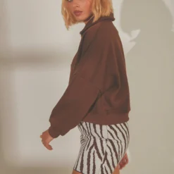 Naya Quarter Zip Jumper - Choc Brown -Stylo Craze Sales Store 1d8e33d60fa74be0b20a192b9aaf340e scaled