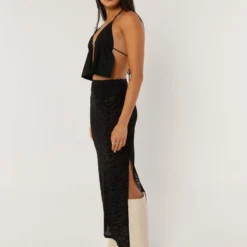 Work It Out Midi Skirt - Burnout Black 9 Work It Out Midi Skirt - Burnout Black -Stylo Craze Sales Store 22784c0f9d214560bf019a63aea93cd7