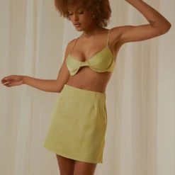 The Hills Mini Skirt - Pistachio