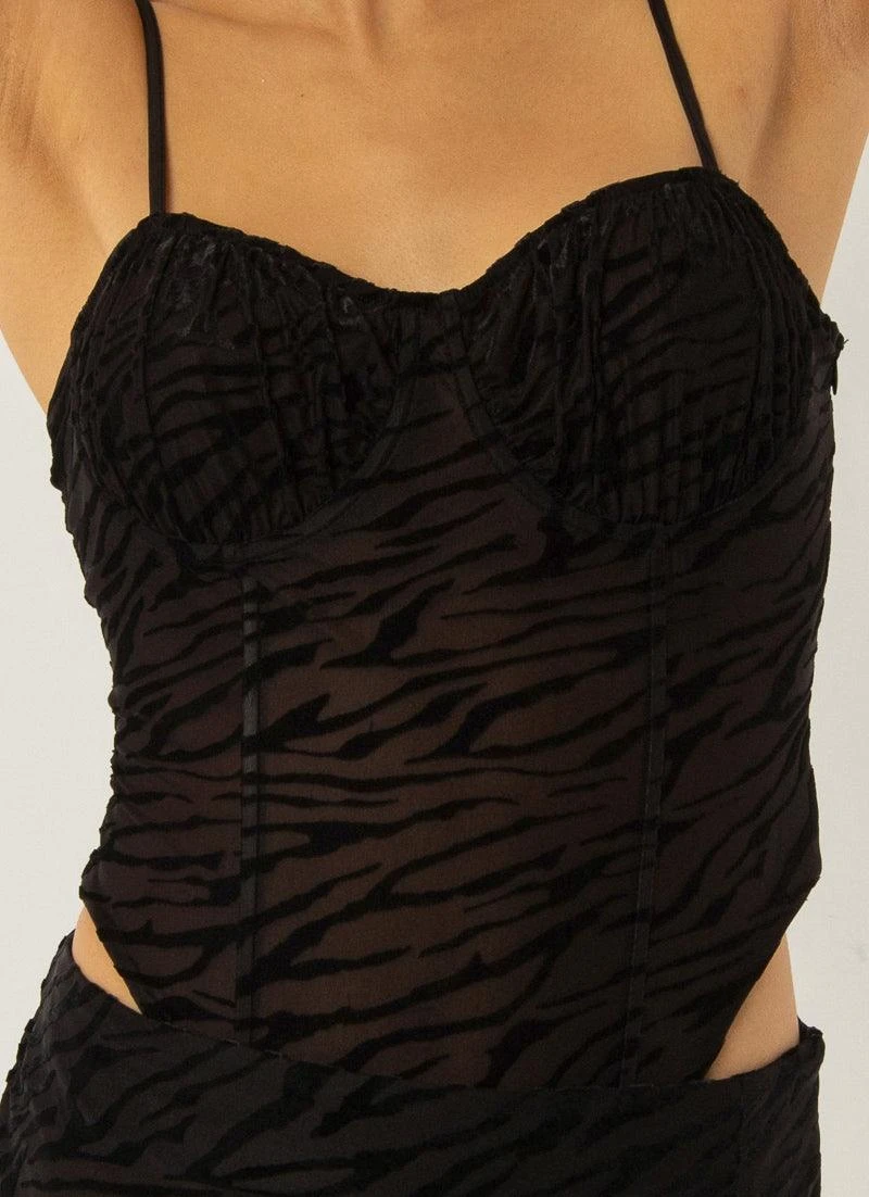 Put Me First Bodysuit - Burnout Black 6 Put Me First Bodysuit - Burnout Black - Image 6