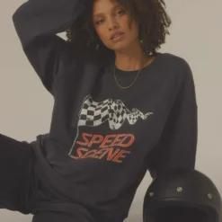 Speed Racer Crewneck - Charcoal