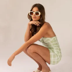 Love My Way Tube Dress - Sage Check 8 Love My Way Tube Dress - Sage Check -Stylo Craze Sales Store 275e33c702fd452290122a050a42440c