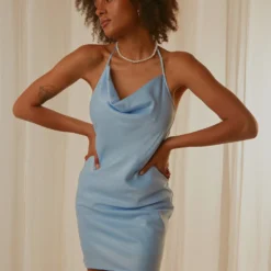 Sardinia Mini Dress - Sky