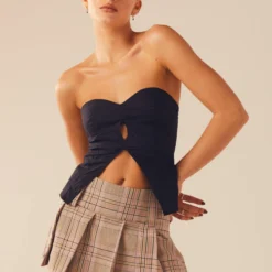 No Manners Mini Skirt - Rose Beige