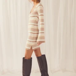 Ray LS Stripe Knit Dress - Natural -Stylo Craze Sales Store 362d1d66c94c48ccb99f3a2114a90495 1c832aa2 ce49 45a0 ab78 451d226d40c1