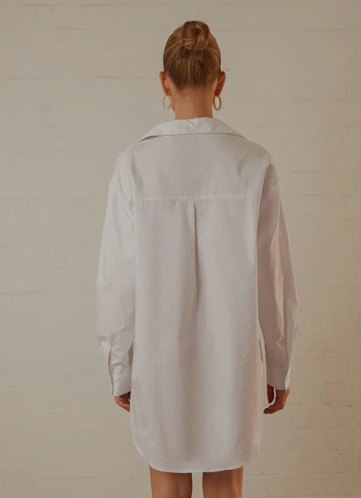 Downtown Love Shirt Dress - White 5 Downtown Love Shirt Dress - White - Image 5