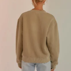 Nude Classics Slogan Sweat - Washed Sage -Stylo Craze Sales Store 3ec1f1f10b3b4e73955c0bffd0d64e91