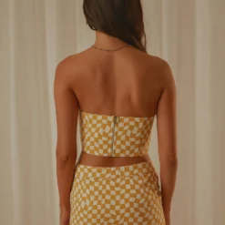 Luisa Bustier Top - Yellow Check -Stylo Craze Sales Store 4226d95cf0454fcdb0e9fe225a51c9a8 scaled