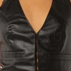 Music Muse Vest Top - Black PU 11 Music Muse Vest Top - Black PU -Stylo Craze Sales Store 4318db141a0c425b8fc4177098524319