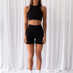 Spencer Organic Cotton Rib Tank - Black -Stylo Craze Sales Store 46e6dd28726e4455a2f740b122b24252