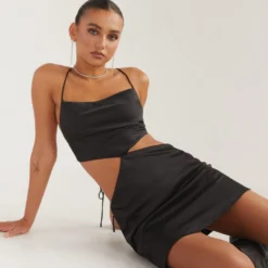 Fluid Satin Mini Dress - Shadow -Stylo Craze Sales Store 4711782193f84435b7310fdd6d55f372 scaled