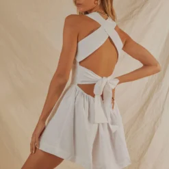 European Towns Linen Mini Dress - White -Stylo Craze Sales Store 47996199052547148cf6a62997aba699 0db2280c ad53 48a5 a512 4c1694ae632a scaled