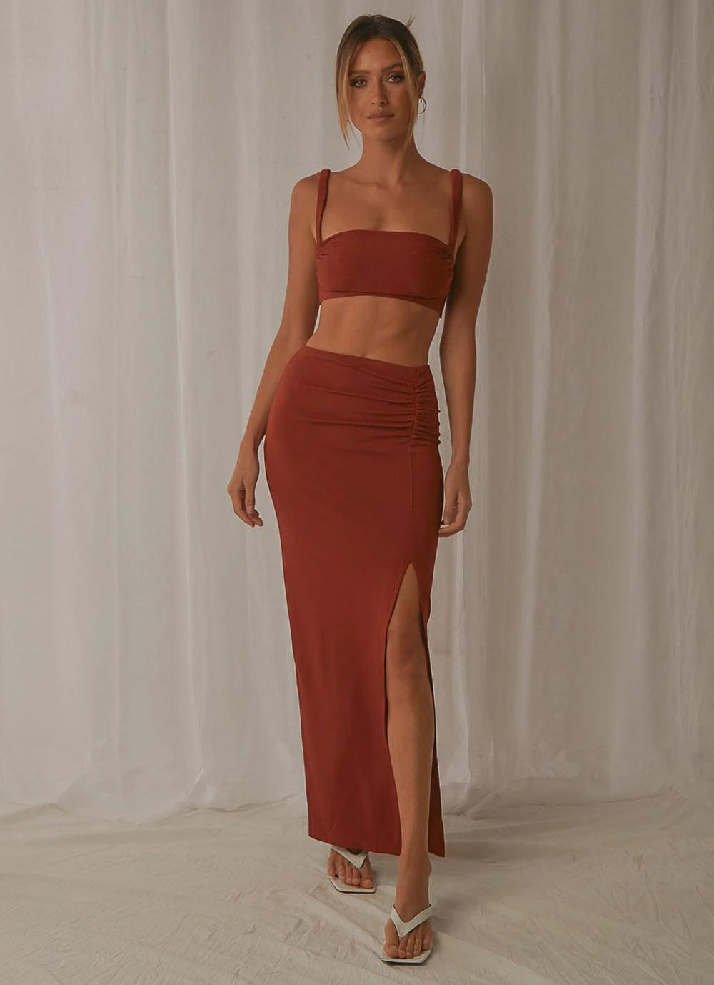 Talk About Love Skirt - Brown 1 Talk About Love Skirt - Brown