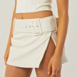 Love Of The Game Mini Skirt - Ivory Snakeskin -Stylo Craze Sales Store 4b1b552276e44e38b55b76d195e179e7