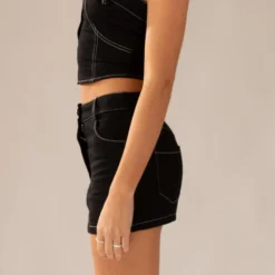 You Know The Drill Mini Skirt - Pitch 9 You Know The Drill Mini Skirt - Pitch -Stylo Craze Sales Store 4d8d8240a7954cf49783db16b4c18936