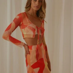 Everglow Sheer Top - Flaming -Stylo Craze Sales Store 516b32d7d8254480a07a44fc731b9153 scaled