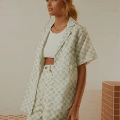 Safari Shirt - Sage Checker -Stylo Craze Sales Store 522abff1ed0b481ca4b0b34220653abd scaled