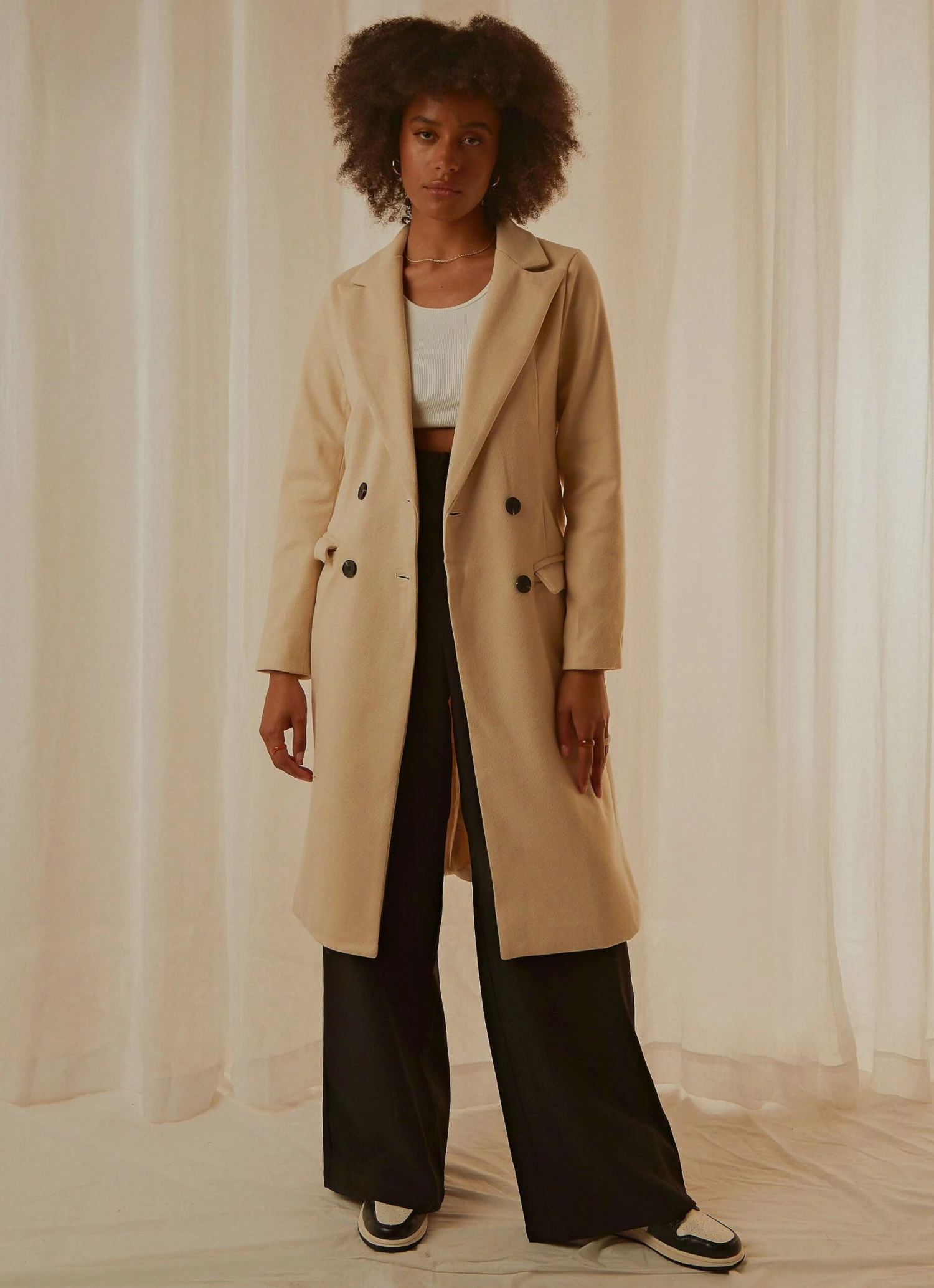 Drew Trench Coat - Beige 3 Drew Trench Coat - Beige - Image 3