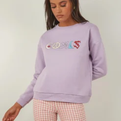Trippy Club Sweatshirt - Lavender