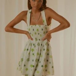 European Towns Linen Mini Dress - Green Wild Poppies -Stylo Craze Sales Store 57a3d4fe3f764de5aff1087dddfea5eb scaled