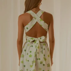 European Towns Linen Mini Dress - Green Wild Poppies -Stylo Craze Sales Store 593648e546dd484bb21295e83873909e scaled