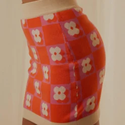 Flower Market Knit Mini Skirt - Orange Mod Floral -Stylo Craze Sales Store 5a2f394a3c114dac8498f9a7f0d21e16 scaled