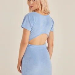 Mimosa Terry Mini Dress - Azure -Stylo Craze Sales Store 5db862028c564503b100c52db7489fc7 scaled