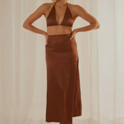 Follow The Sun Maxi Skirt - Choc Brown -Stylo Craze Sales Store 60f99f6549fb4afc99934c378abba77f scaled