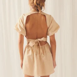 Lani Linen Mini Dress - Oatmeal 10 Lani Linen Mini Dress - Oatmeal -Stylo Craze Sales Store 65244d19d3c6411eb3e0a57cd1656092