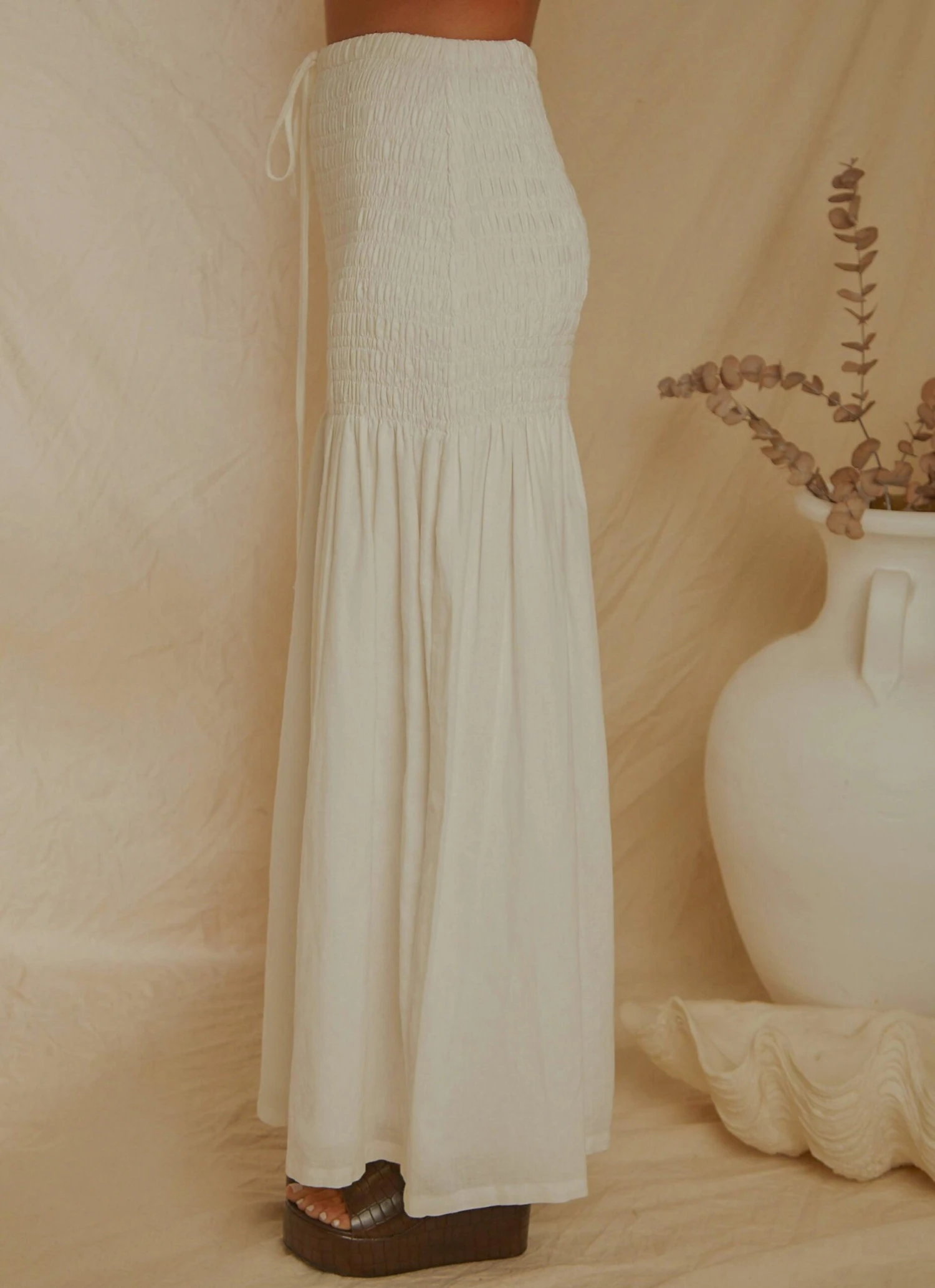 Lost Palms Maxi Skirt - White 5 Lost Palms Maxi Skirt - White - Image 5