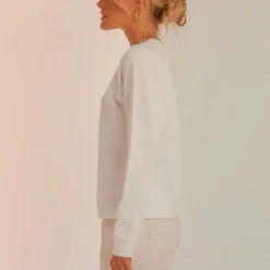 80s Sport Sweater - White 10 80s Sport Sweater - White -Stylo Craze Sales Store 686f06fe4f7c4b64a343b94b0eef5448