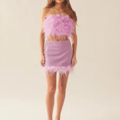 The Night Is Ours Feather Crop - Lilac Love -Stylo Craze Sales Store 6b9ac9c09332492e8979c47bff2a1ce3