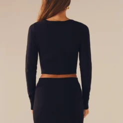 Roselle Knit Crop Cardigan - Black -Stylo Craze Sales Store 6f3c9076d2914551b6a21c6771473b1a scaled