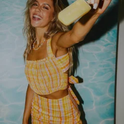 Sun Down Linen Top - Splice Check -Stylo Craze Sales Store 71e133d9b4f544398f58686425fda04d scaled