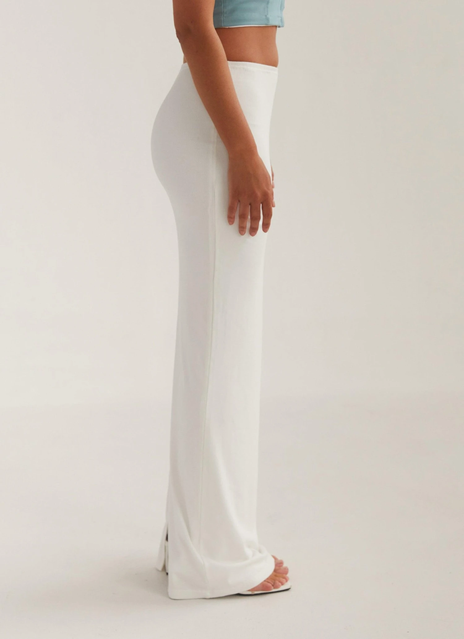 Creme De La Claye Rib Maxi Skirt - Porcelain 6 Creme De La Claye Rib Maxi Skirt - Porcelain - Image 6