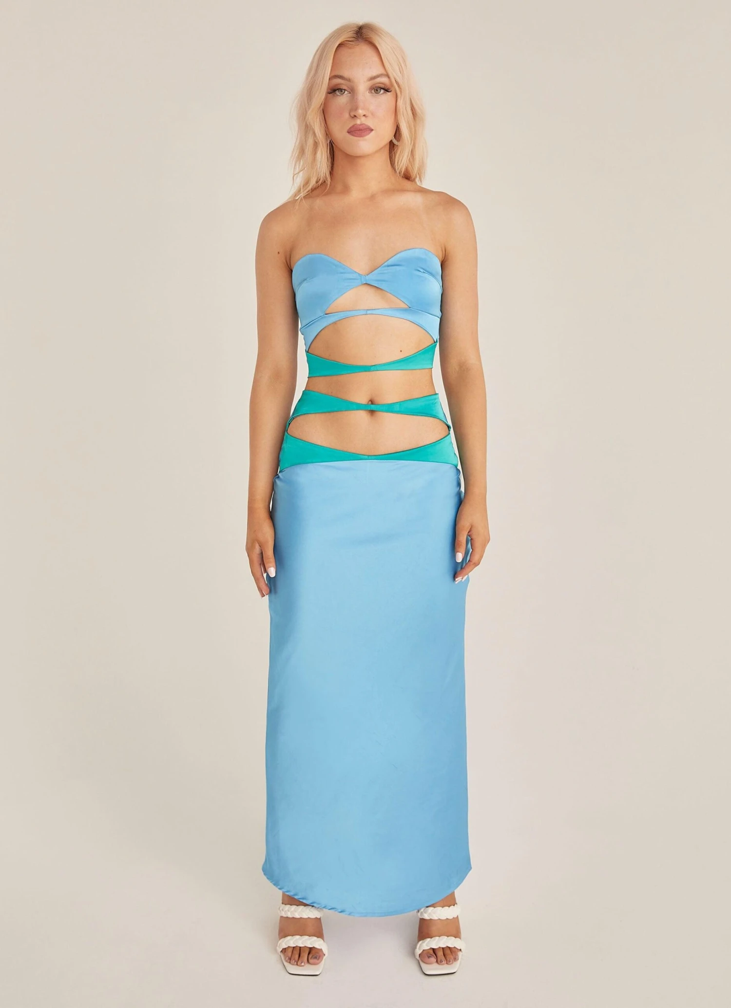 Mondello Maxi Skirt - Azure 4 Mondello Maxi Skirt - Azure - Image 4
