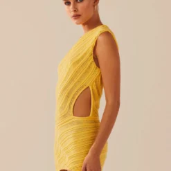 Percilla Ladder Knit Mini Dress - Yellow -Stylo Craze Sales Store 757ba4a6a2fe46e0baa2187e19d8297a scaled