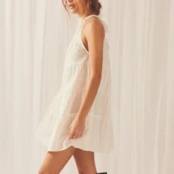 Liv Tier Dress - White -Stylo Craze Sales Store 761dbf756b38421e881d104bfc7da737