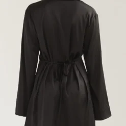 Draped In Bliss Satin Shirt Dress - Shadow -Stylo Craze Sales Store 76b9b23ba6ea49349ee8f8e0bed42a70 scaled