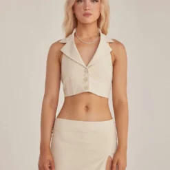Trend Set Vest Top - Creme -Stylo Craze Sales Store 7d7d8025522c4566bf41c1e6d64674f8 scaled